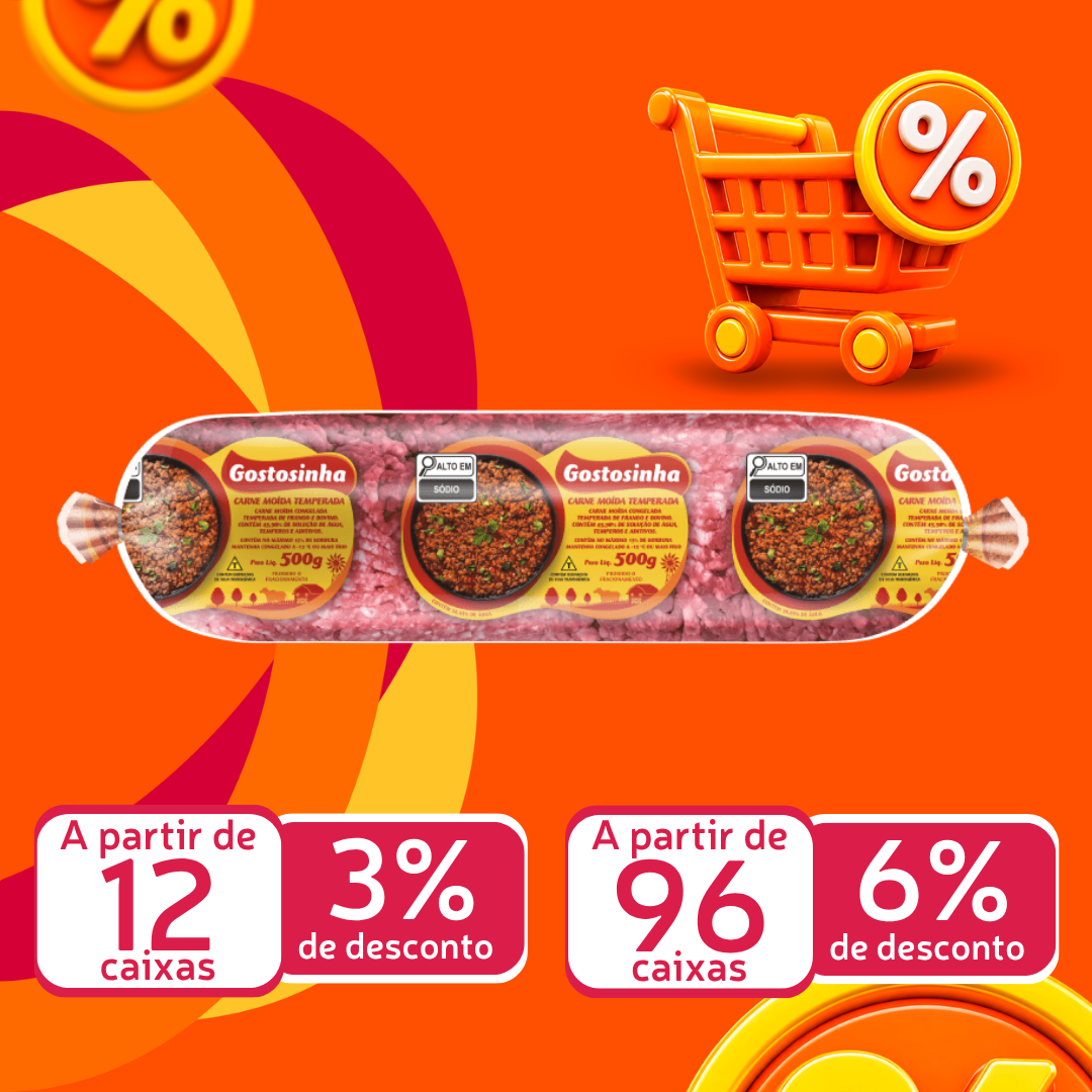 Carne Mo&iacute;da Temp Cong 500g - Gostosinha